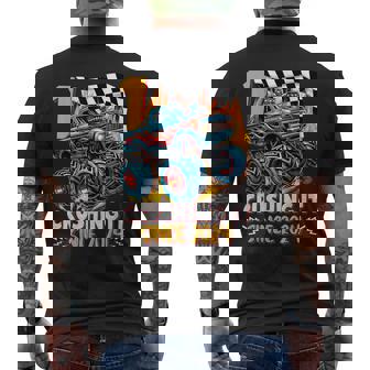 Birthday Monster Truck 1 Year Old Boys 1St Party Born 2024 Men's T-shirt Back Print | Mazezy