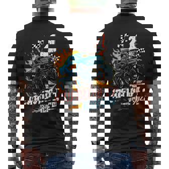 Birthday Monster Truck 4 Year Old Boys 4Th Party Born 2022 Men's T-shirt Back Print | Mazezy