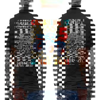 Birthday Monster Truck 5 Year Old Boys 5Th Party Born 2021 Men's T-shirt Back Print | Seseable UK