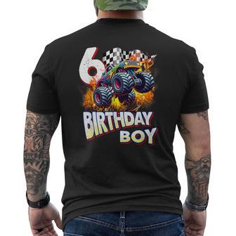 Birthday Monster Truck 6 Year Old Boys 6Th Party Born 2019 Men's T-shirt Back Print - Thegiftio UK