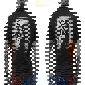 Black Goat Demon Baphomet Goth Dark Alt Aesthetic Men's T-shirt Back Print | Mazezy