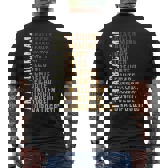 I Am A Black Man Black History Month Men Men's T-shirt Back Print - Monsterry