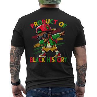 Black Historical Month Dabbing Boy Product Of Black History Men's T-shirt Back Print - Thegiftio