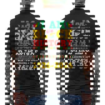 I Am Black History 100 Years 1926 2026 Centennial Birthday Men's T-shirt Back Print | Seseable UK