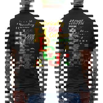 Black History Afrocentric Rooting For Every Hbcu Costume Men's T-shirt Back Print - Monsterry