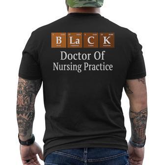 Black History Doctor Of Nursing Practice Dnp Degree Graduate Men's T-shirt Back Print - Thegiftio UK