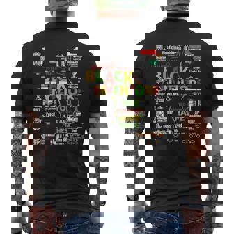 Black History Month African American Men Men's T-shirt Back Print - Monsterry