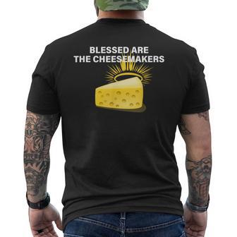 Blessed Are The Cheesemakers Apparel Men's T-shirt Back Print - Thegiftio UK