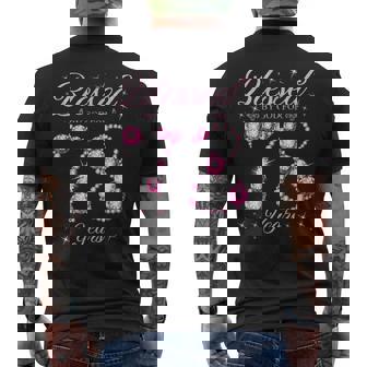 Blessed By God For 78 Years Old 78Th Birthday Party Men's T-shirt Back Print - Monsterry