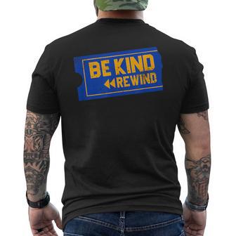 Blockbuster Be Kind Rewind Retro 90S Vhs Vintage Old School Men's T-shirt Back Print - Thegiftio UK