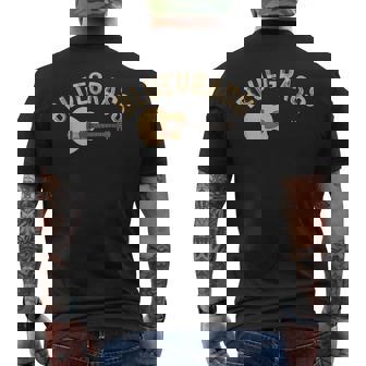 Bluegrass Guitar Men's Back Print T-Shirt | Mazezy