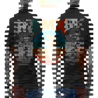 BMX Bike Bicycle Rider Cyclist Racing Stunt Road Biking Men's Back Print T-Shirt | Mazezy