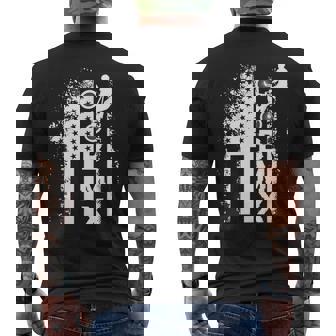 Bmx Freestyle Drapeau Américain Grunge T-shirt imprimé au dos - Cadeauxyz