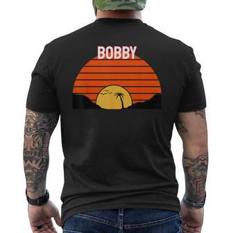 Bobby Palmier Coucher Deoleil Rétrointageable Dunes T-shirt imprimé au dos - Cadeauxyz