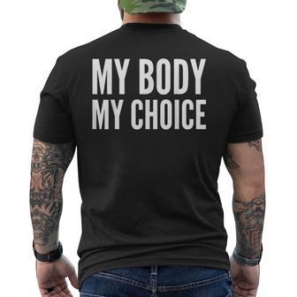 My Body My Choice Feministische Aktivistin T-Shirt mit Rückendruck - Geschenkecke