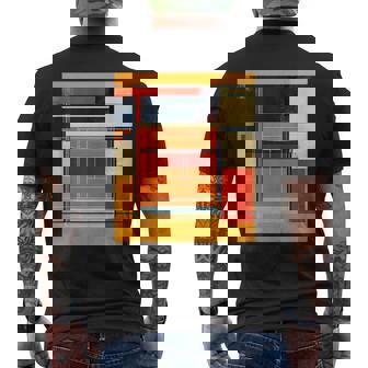 Bold Abstract Geometric Composition Art Tank Top Men's Back Print T-Shirt | Mazezy