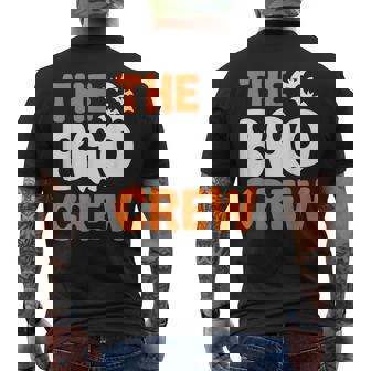 The Boo Crew Comedy Ghost Spooky Season Outfit Men's T-shirt Back Print | Mazezy