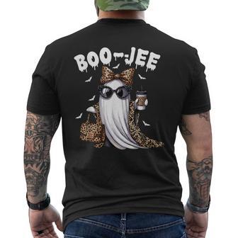 Boo Jee Ghost Spooky Vibes Halloween Boujee Women Men's T-shirt Back Print - Thegiftio UK