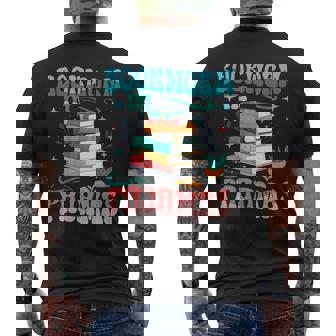 Book Reader Librarian Bookworm In Pajamas Book And Pajama Men's T-shirt Back Print | Mazezy