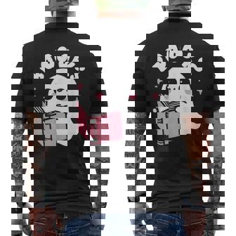 Boooks Libros De Fantasmas Kawaii Lindo Libro De Lectura De Fantasmas Camiseta Hombre Estampado Espalda - Regaloses