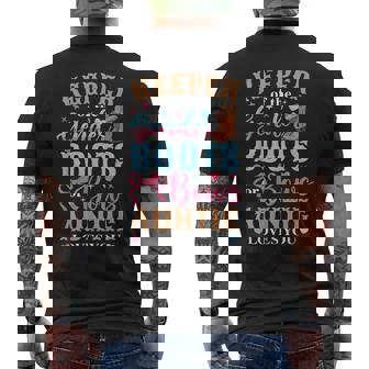 Boots Or Bows Auntie Loves You Gender Reveal Family Matching Men's T-shirt Back Print | Seseable CA