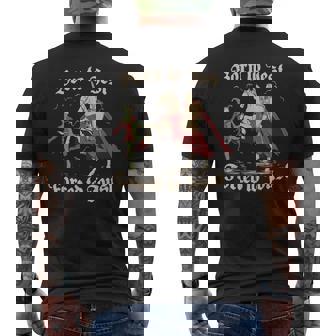 Born To Jest Forced To Joust Medieval Vintage Graphic Men's T-shirt Back Print | Seseable UK