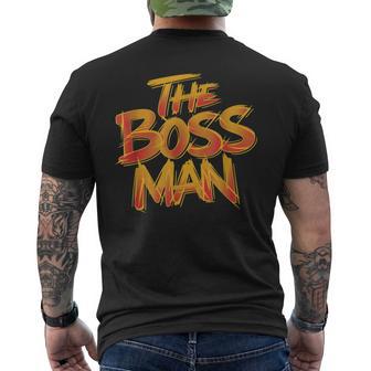 The Boss Man Boys Men's Leadership Executive Power Men's T-shirt Back Print - Thegiftio UK