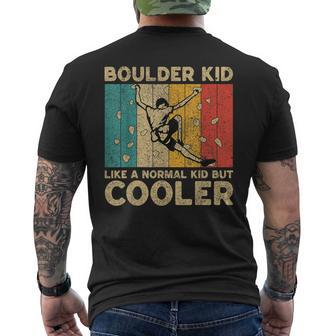 Boulder Kid Lustiges Klettern Bouldern Für Kinder T-Shirt mit Rückendruck - Geschenkecke