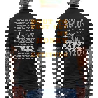 Bout To Bust Out My Honky Tonk Attitude Western Cowboy Men's Back Print T-Shirt | Mazezy