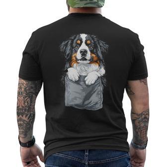 Bovaro Del Bernese In Una Tasca Divertente Bovaro Del Bernese T-shirt da uomo con stampa posteriore - Novitaregali