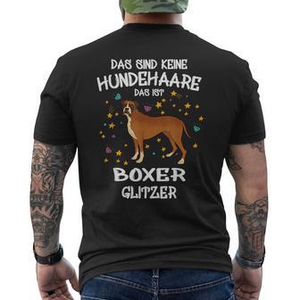 Boxer Glitzer Hundehalter Geschenkidee Hunde Fun T-Shirt mit Rückendruck - Geschenkecke