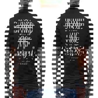 Boyfriend Fiance Husband 2025 Just Married Wedding Honeymoon Men's T-shirt Back Print | Seseable CA