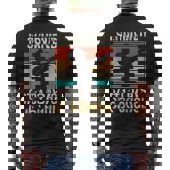 Boys I Survived 67 33 Days Of School 100Th Day Men's T-shirt Back Print | Seseable UK