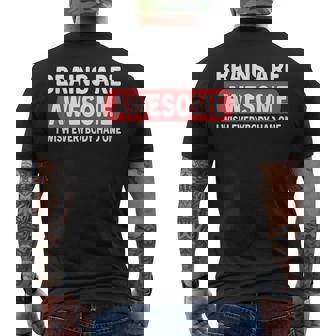 Brain Are Awesome I Wish Everybody Had One Humor Quote Men's T-shirt Back Print - Monsterry