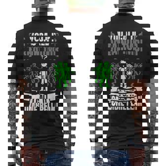 Brain Tumor Warrior Brain Cancer Men's T-shirt Back Print - Monsterry