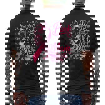 Breast Cancer Awareness I Wear Pink In Memory Of My Mom Men's T-shirt Back Print | Seseable UK