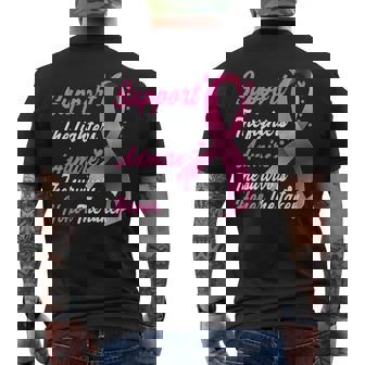 Breast Cancer Support Admire Honor Breast Cancer Awareness Men's T-shirt Back Print - Monsterry