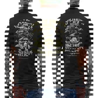 Out Of Breath Hiking Society Mountain Outdoor Hikers Men's T-shirt Back Print - Monsterry