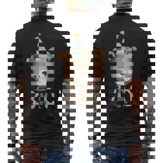 Bro Bear 1St Birthday Beary First Birthday Matching Family Men's T-shirt Back Print - Thegiftio