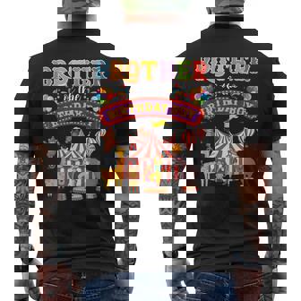 Brother Of The Birthday Boy Carnival Circus 1St Birthday Men's T-shirt Back Print - Thegiftio