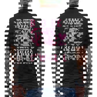 Brother Of The Birthday Cow-Girl Rodeo Cowgirl Bday Men's T-shirt Back Print | Seseable UK