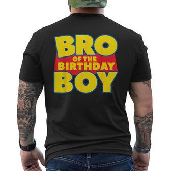 Brother Bro Of The Toy Birthday Boy Story Theme B-Day Men's T-shirt Back Print - Thegiftio UK