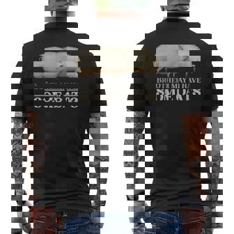 Brother May I Have Some Oats Pigs Meme Men's T-shirt Back Print | Mazezy