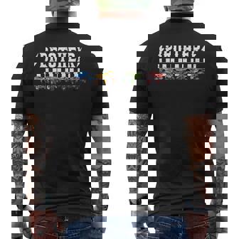 Brother Retro Monster Truck Family Crew Birthday Matching Men's T-shirt Back Print | Seseable CA