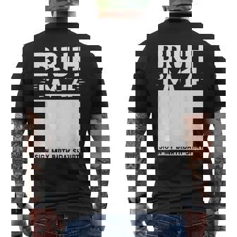 Bruh I'm 14 Year Old 14Th Birthday Boy Sign My Men's T-shirt Back Print | Seseable UK