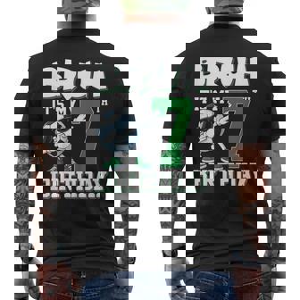 Bruh It's My 7Th Birthday Boy Soccer Football 7 Years Old Men's T-shirt Back Print | Seseable UK