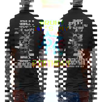 Bruh It's My Birthday 67 Six Seven 6-7 Brainrot Men's T-shirt Back Print | Mazezy
