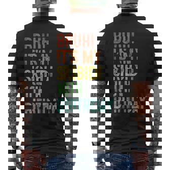 Bruh It's My Skibidi 10Th Birthday 10 Years Old Boys Men's T-shirt Back Print | Seseable CA