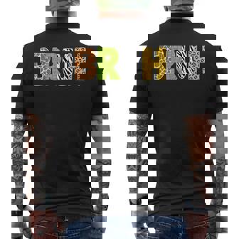 Bruh Safari Animals Wildlife Jungle Zookeeper Boy Kids Men's Back Print T-Shirt | Mazezy