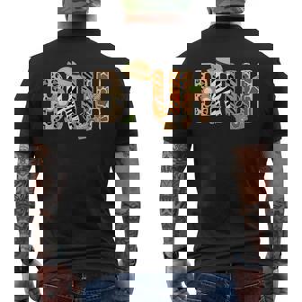 Bruh Zookeeper Safari Animal Wildlife Boys Kids Men's Back Print T-Shirt | Mazezy